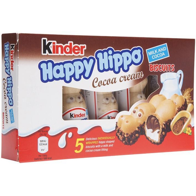 Kinder Happy Hippo Biscuits  Cocoa Cream