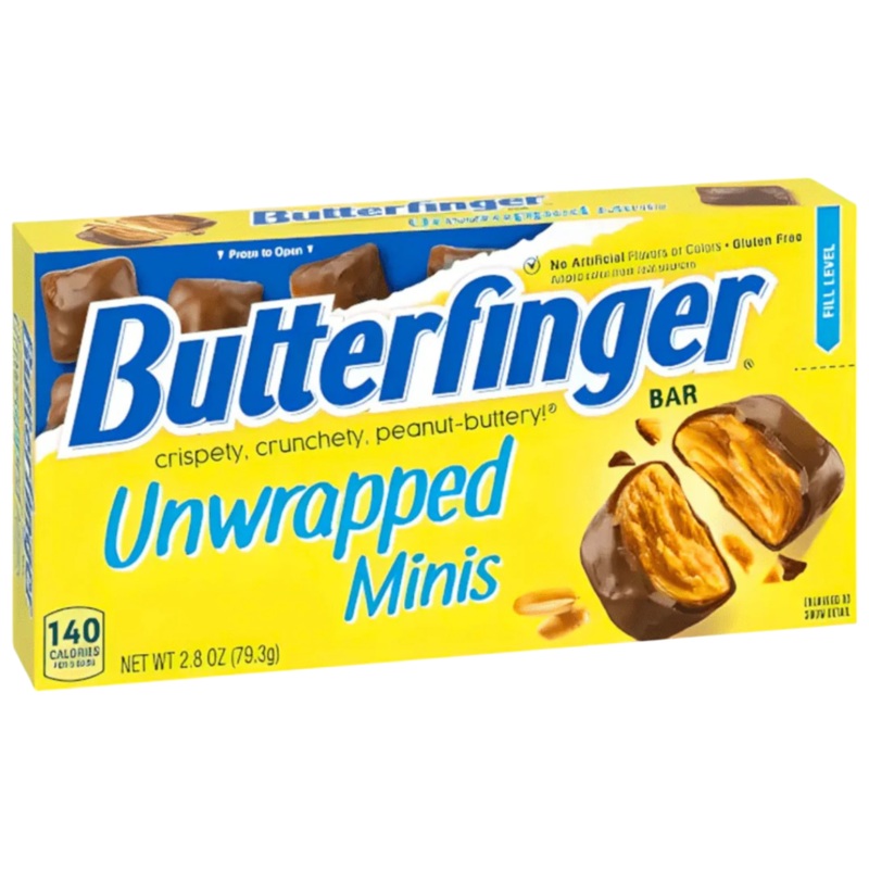 Butterfinger Unwrapped Minis Theatre Box – 2.8oz (79.3g)