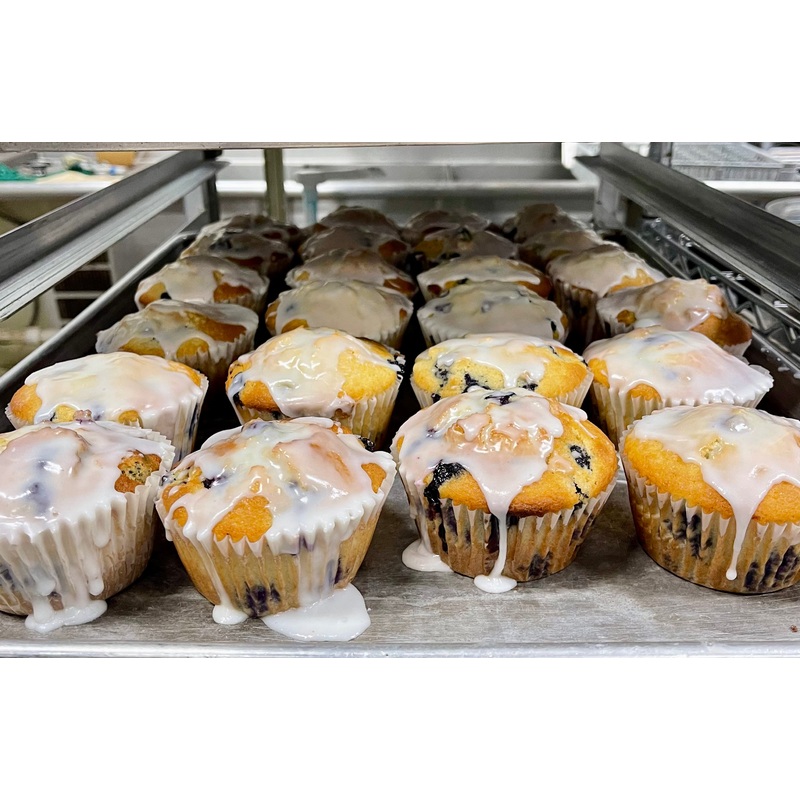 Muffin | Blueberry, Lemon Glaze Saturday