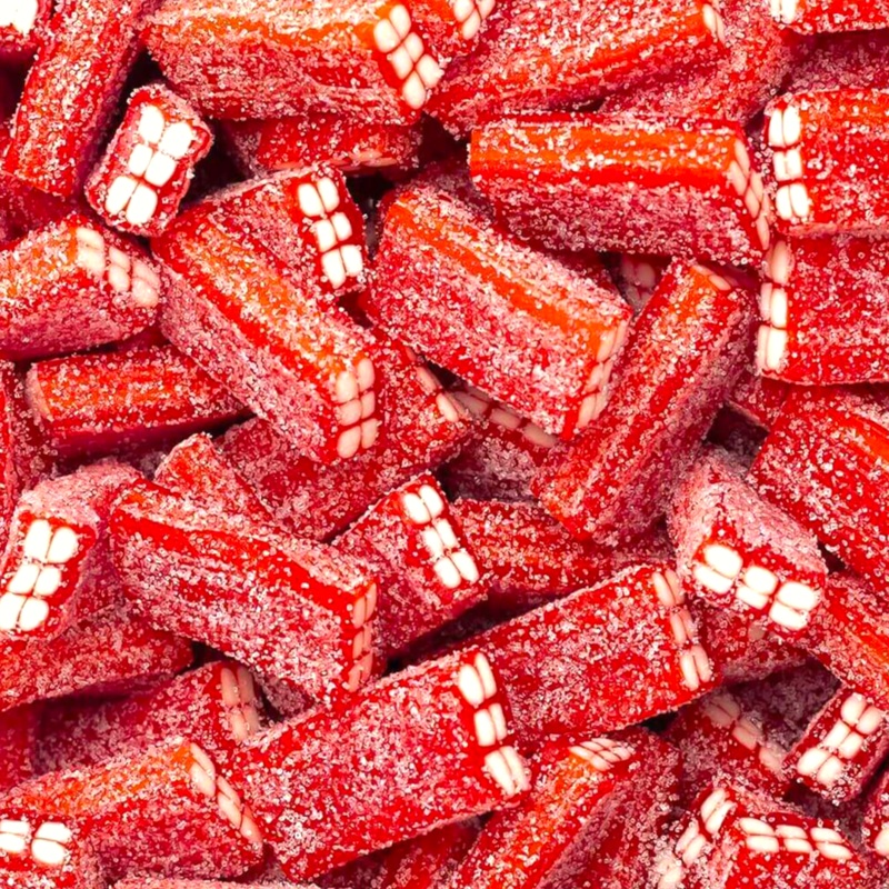 Sour Strawberry Bricks 125g (0.28lb)