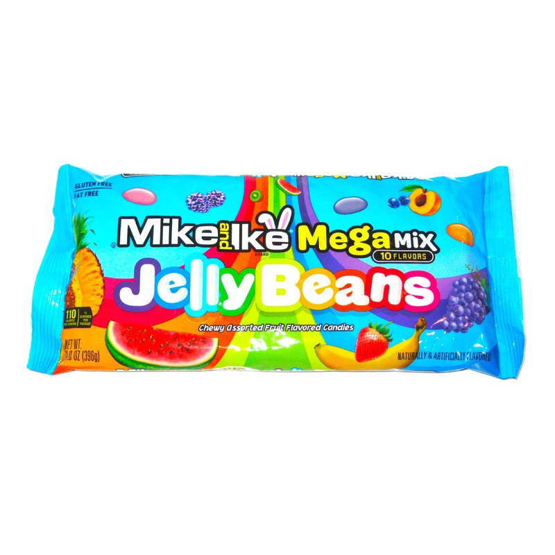 Easter Jelly Beans Mike and Ike Mega Mix Assorted Fruit 14oz Bag