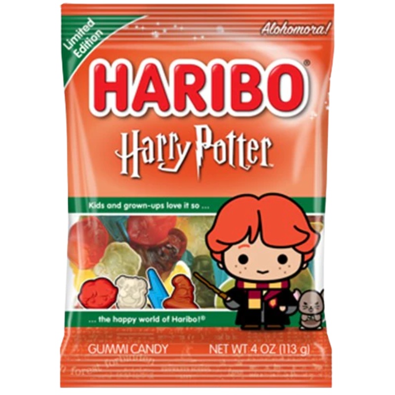 Haribo Harry Potter Ron Limited Edition – Peg Bag 4oz X 12 Units