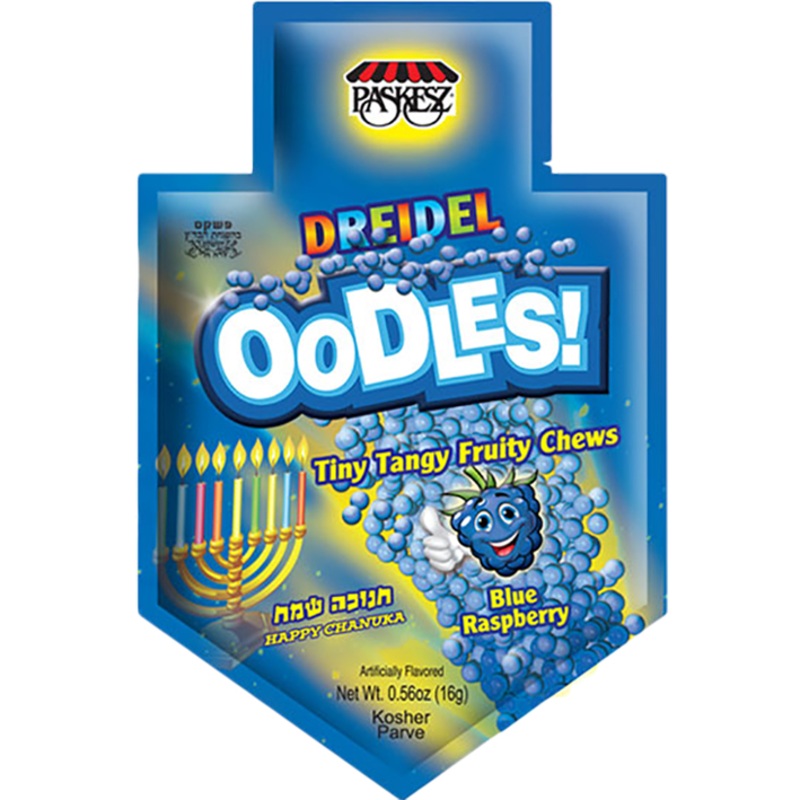 Paskesz Oodles! Dreidel  Blue Raspberry