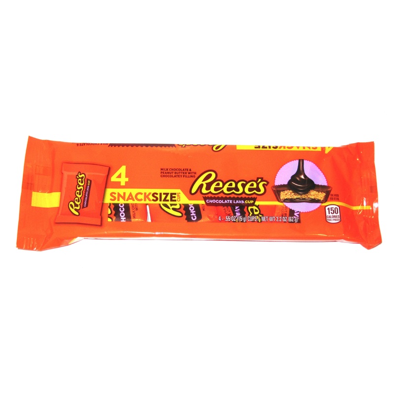 Reese’s Peanut Butter Cup Snack Size 4 PACK Lava Cup 4 Pack