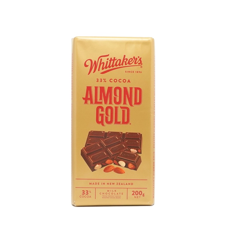 WHITTAKERS BLOCKS ALMOND GOLD 200G