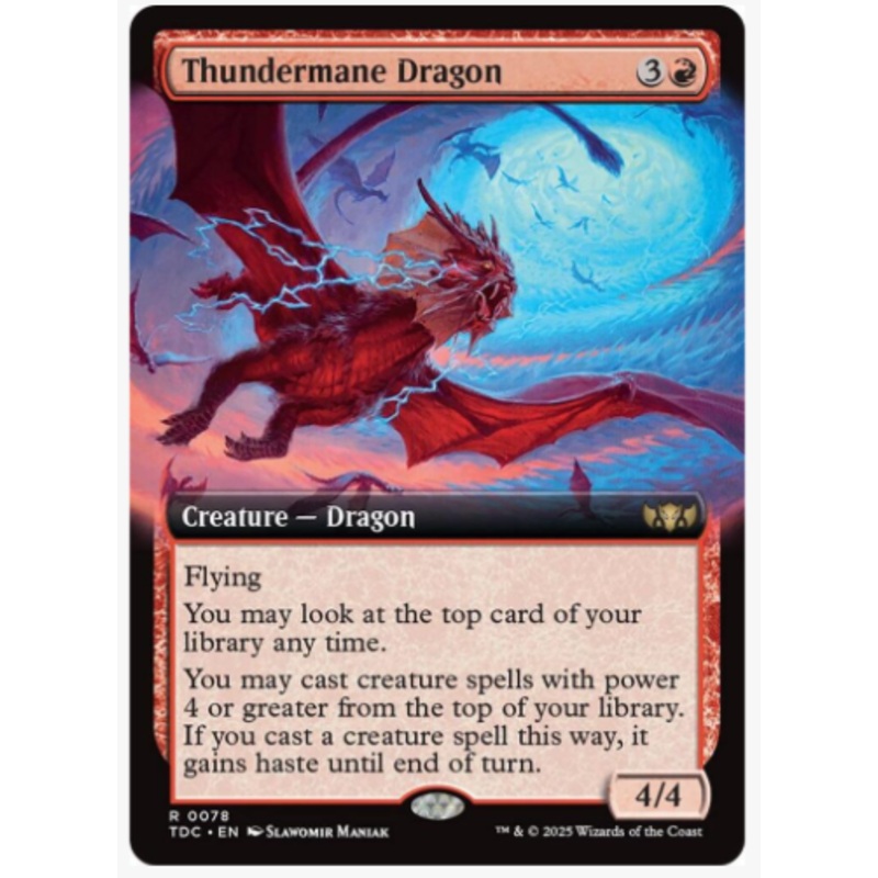 Thundermane Dragon (Extended Art) – Commander: Tarkir: Dragonstorm – #0078