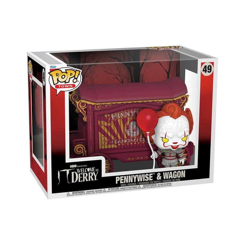 Funko Pop! Town: It Welcome to Derry – Pennywise & Wagon #49