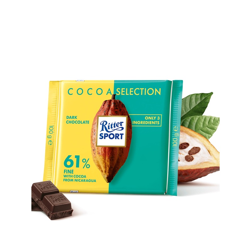 RITTER SPORT NICARAGUA COCOA 61% 100G