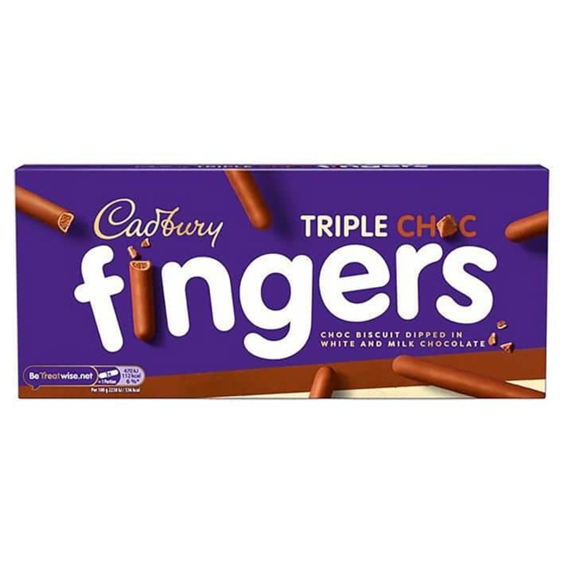 Cadbury Fingers  Triple Choc  110g Box