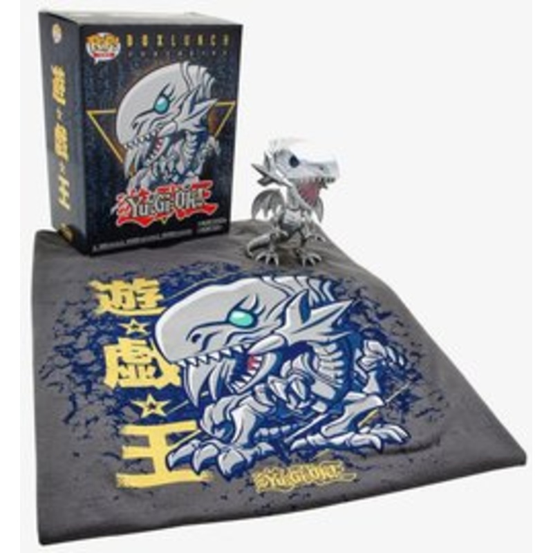 Funko Pop! Tees: Yu-Gi-Oh!- Blue Eyes White Dragon (M Tee & Figure)