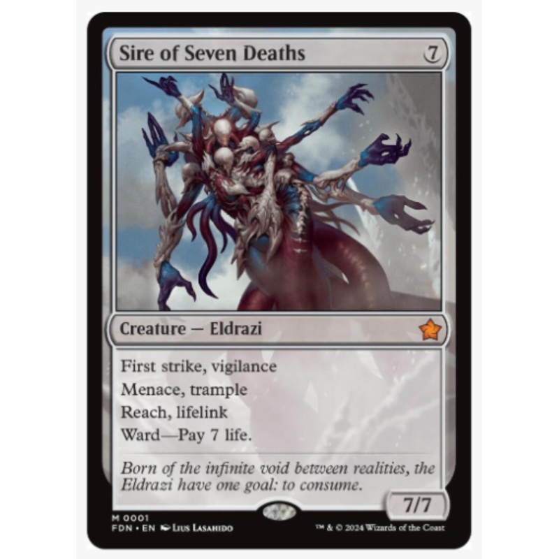 Sire of Seven Deaths (Foil) – Foundations – #0001