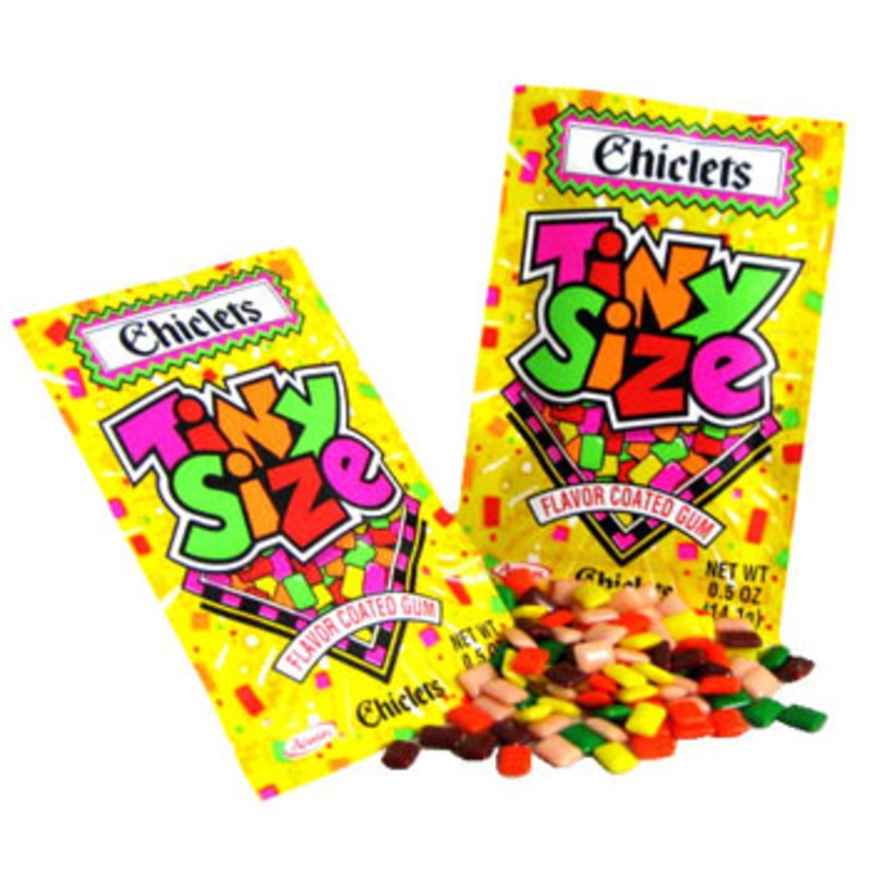 Tiny Size Chiclets Fruit Flavor Gum – 20ct
