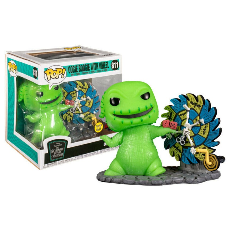 (Special Edition) Funko Pop Disney: Nightmare Before Christmas – Oogie Boogie with Wheel (Glow in Dark) #811