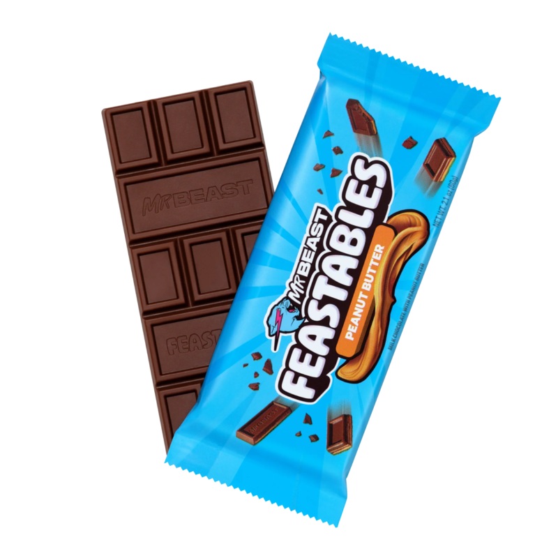 Feastables MrBeast Bar – Peanut Butter Chocolate 2.1oz X 10 Units