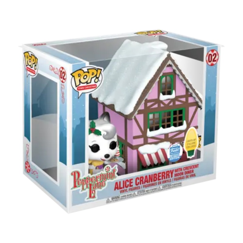 Funko Pop Town Christmas: Peppermint Lane -Alice Cranberry with Crescent Moon Diner #02