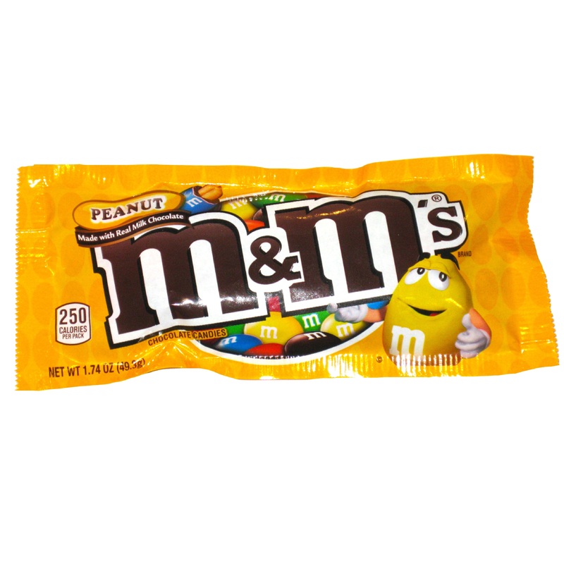 M&M Peanut 1.74oz pack or 48ct box 1.74oz bar