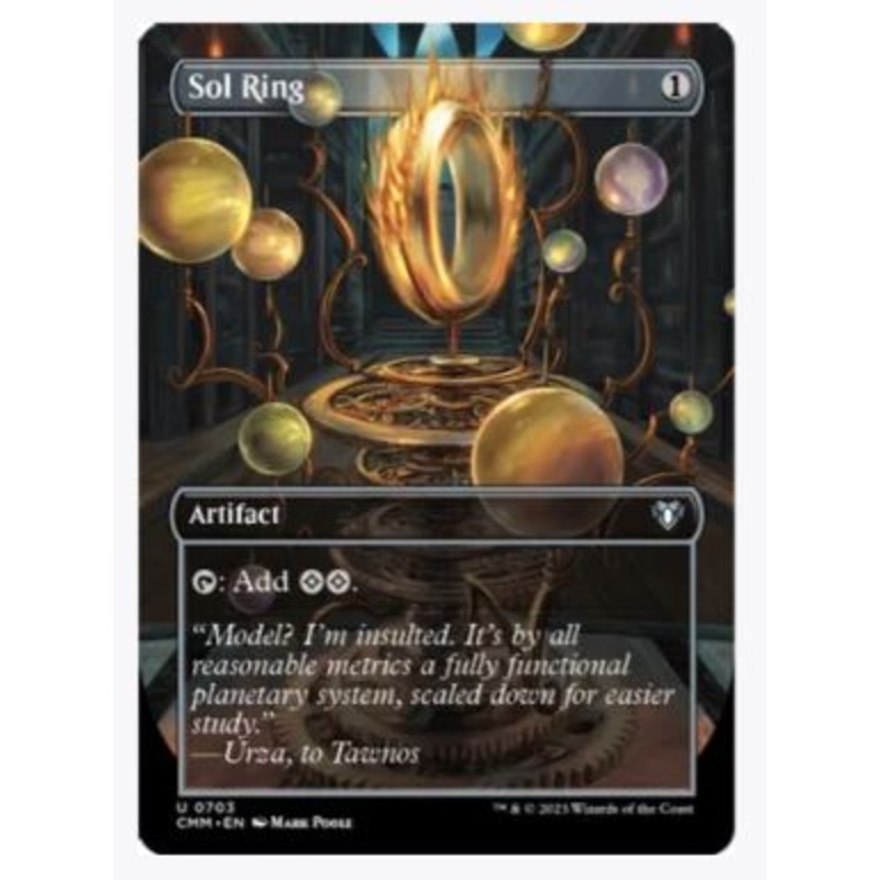 Sol Ring (Borderless) (Foil) – Commander Masters – #0703