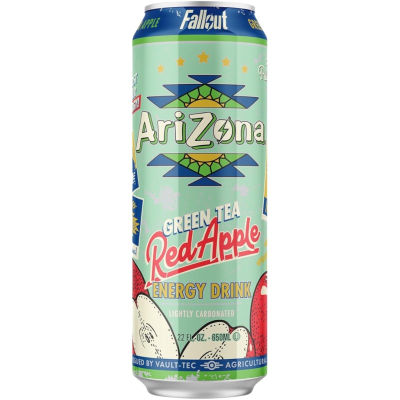 Arizona X Fallout Red Apple Green Tea Energy Drink – 22fl.oz (650ml)