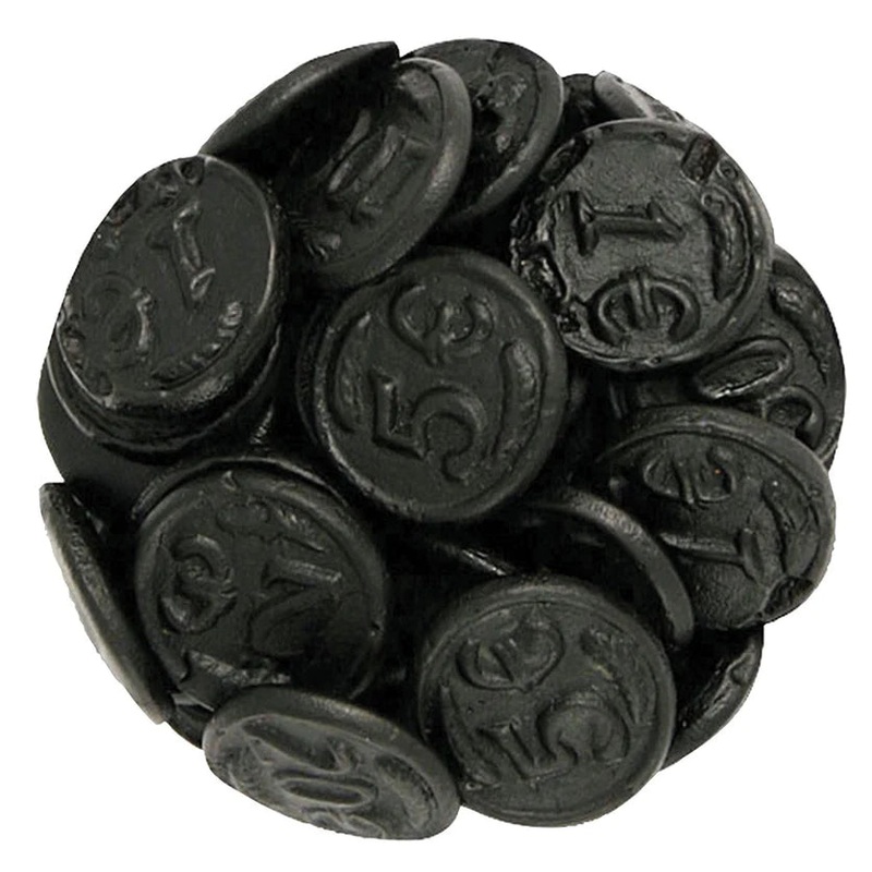 Black Licorice Coins 1 LB