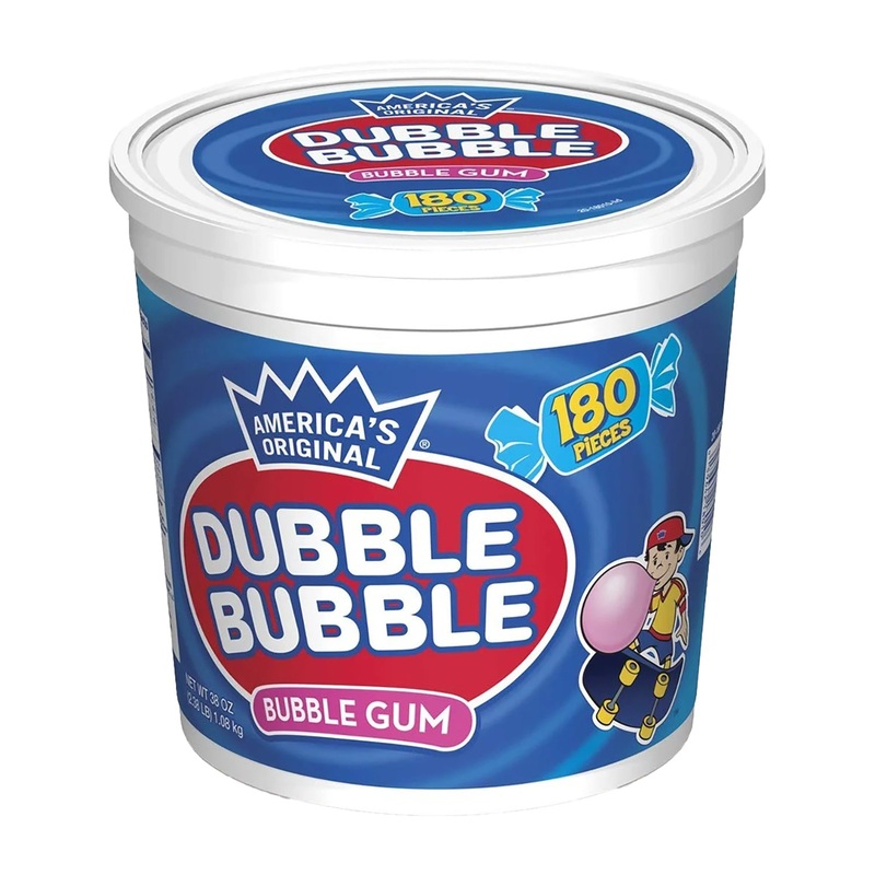 Dubble Bubble Original Bubble Gum | 180ct, Tub
