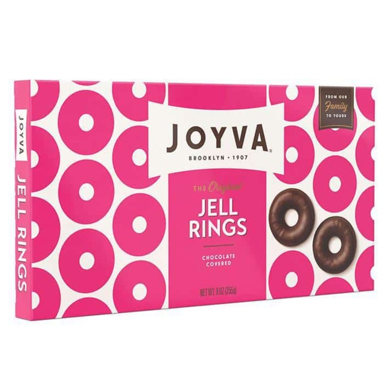 Joyva Jell Rings  Raspberry  9oz Gift Box