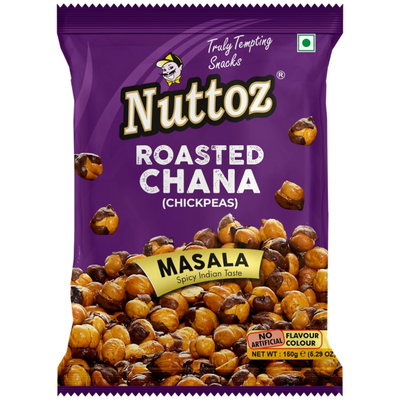 Nuttoz Masala Roasted Chana (India) – 5.3oz (150g)