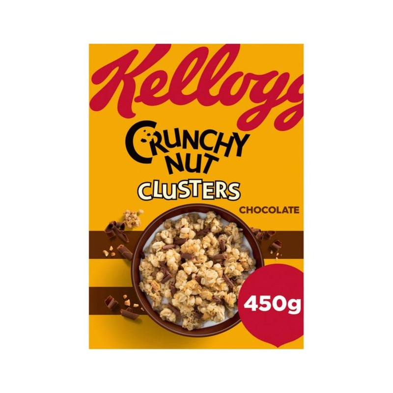 KELLOGG’S CRUNCHY NUT CLUSTERS CHOCOLATE 450G