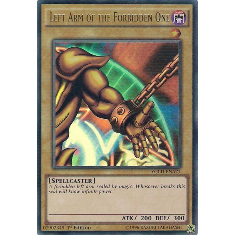 Left Arm of the Forbidden One (UNLIMITED) – King of Games: Yugi’s Legendary Decks – YGLD-ENA21