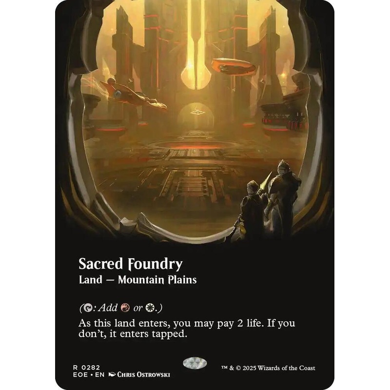 Sacred Foundry (Borderless) (Foil) – Edge of Eternities – #0282