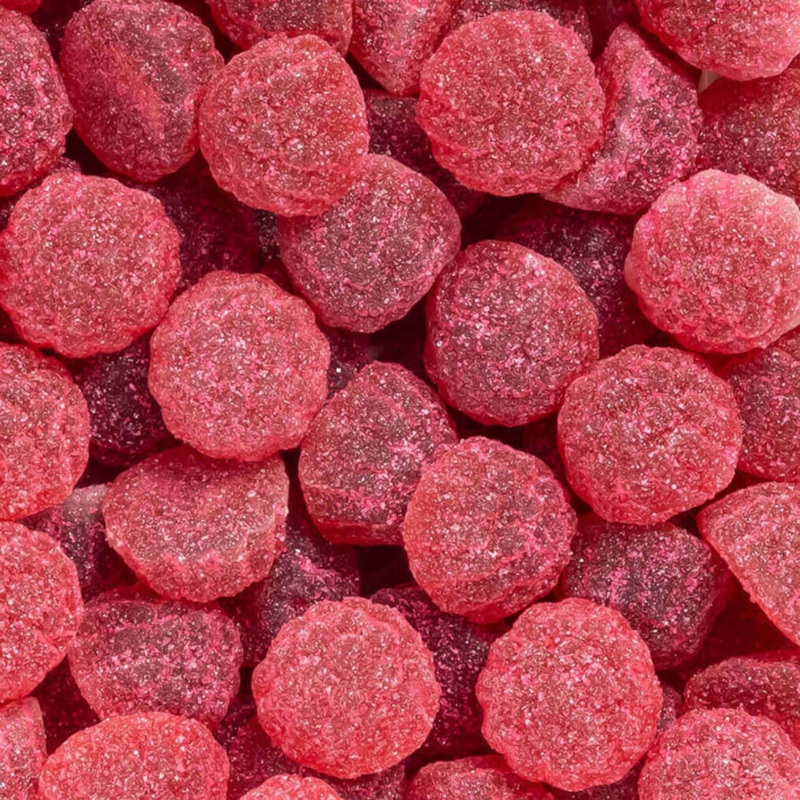 Sugared Strawberry Drops 125g (0.28lb)