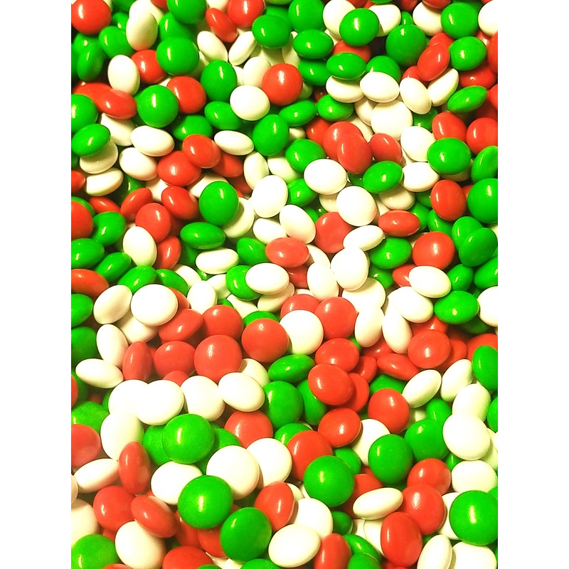 Christmas Chocolate Drops – Red, White, Green
