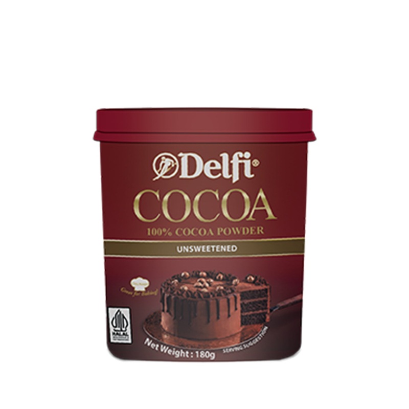 DELFI UNSWEETENED COCOA POWDER 180GM