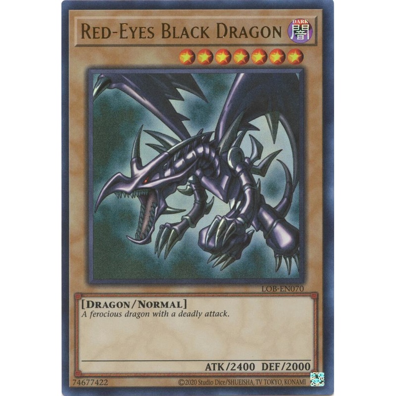 Red-Eyes Black Dragon – (Unlimited) (Ultra Rare) Legend of Blue Eyes White Dragon (25th Anniversary Edition) – LOB-EN070