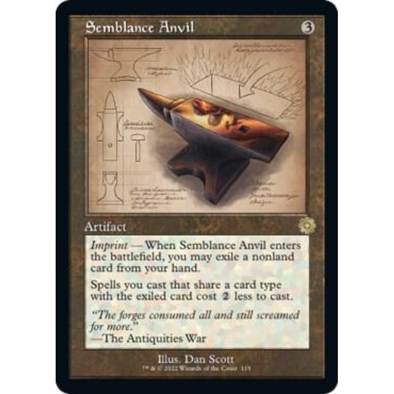 Semblance Anvil (Schematic) – The Brothers’ War: Retro Frame Artifacts #115