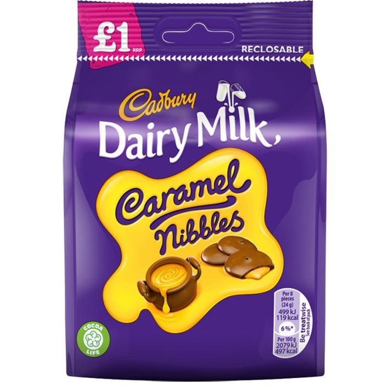 Cadbury Dairy Milk Caramel Nibbles  120g Bag