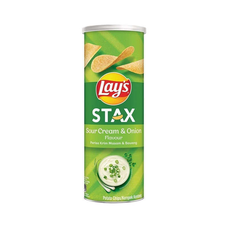 LAY’S STAX SOUR CREAM & ONION 135G UNIT