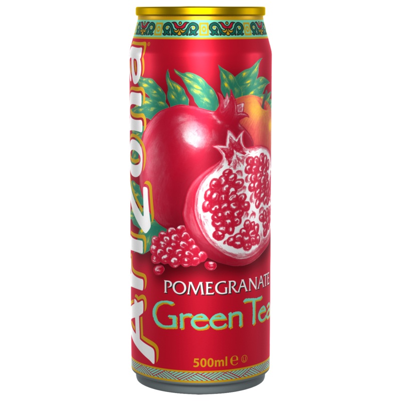 AriZona Pomegranate Green Tea – 16.9fl.oz (500ml)