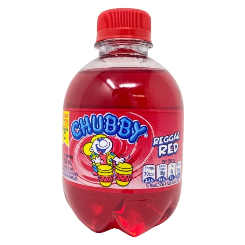 Chubby Reggae Red Soda – 250mL