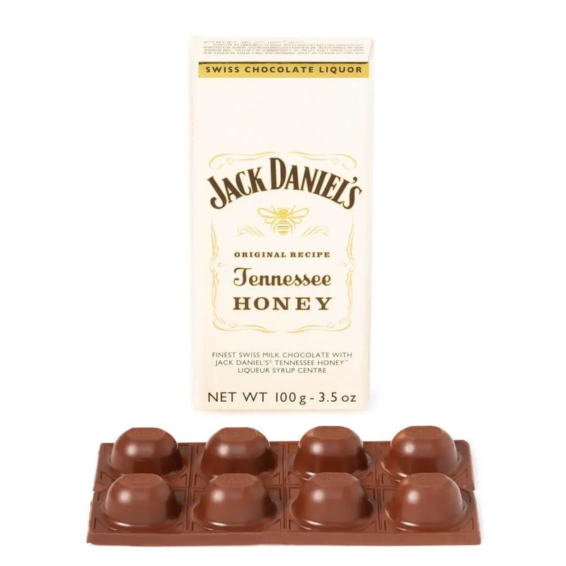 Jack Daniel’s Tennessee Honey Liqueur Filled Chocolate Bar: 10-Piece Box