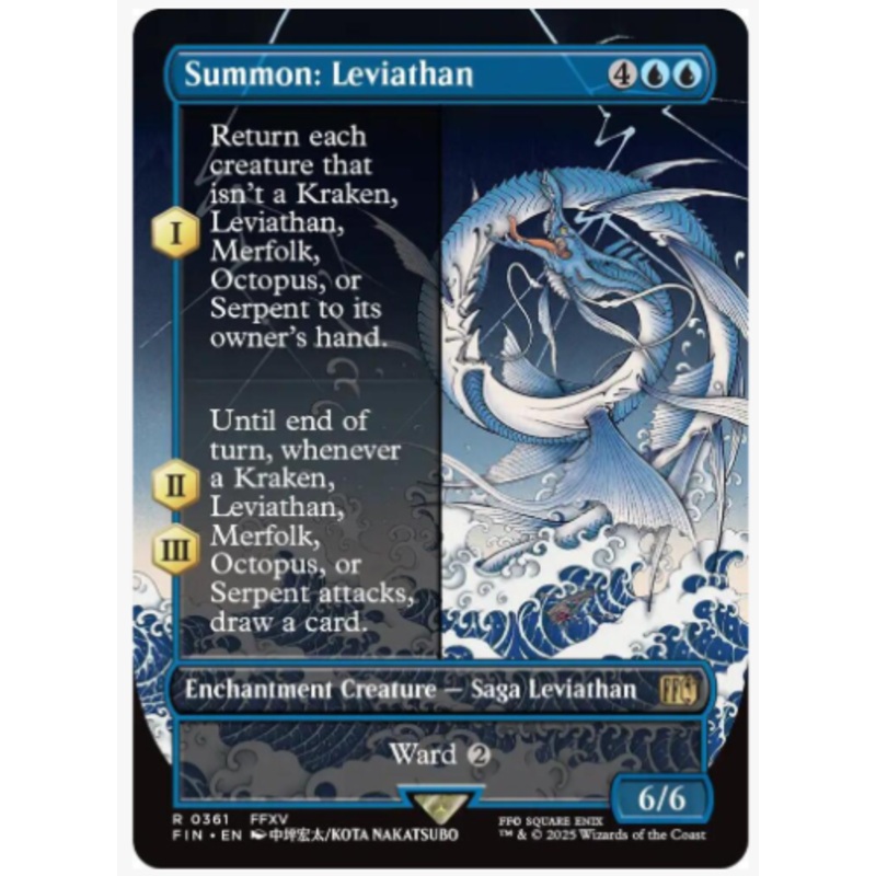 Summon: Leviathan (Borderless) (Foil) – Final Fantasy – #0361