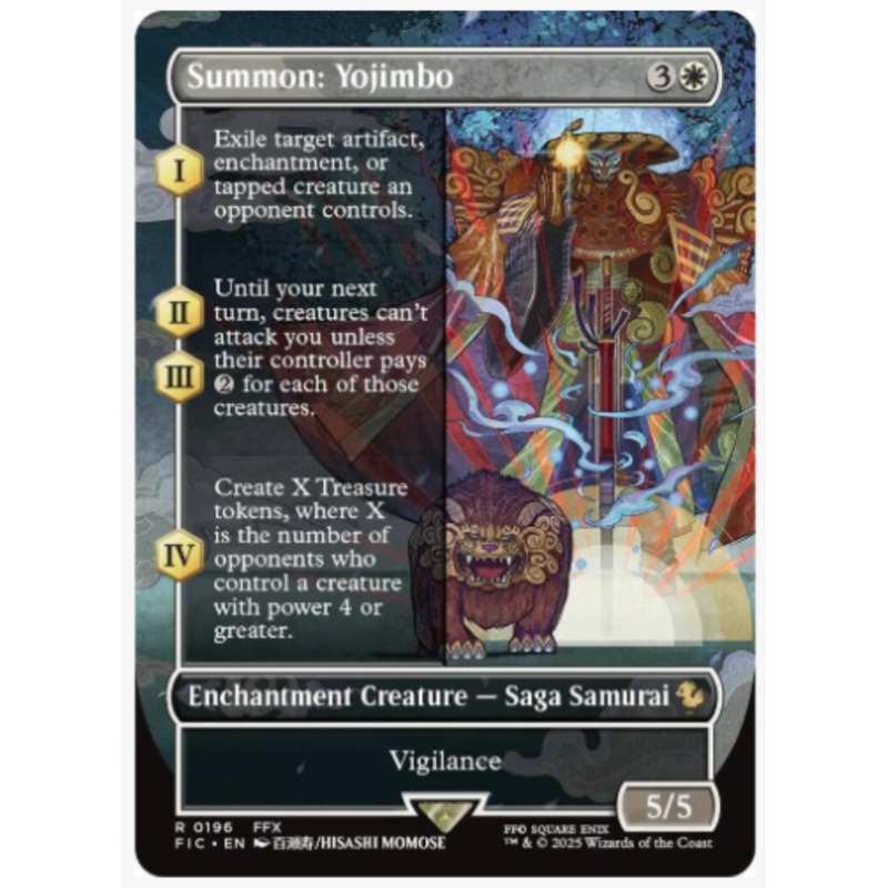 Summon: Yojimbo (Borderless) (Foil) – Commander: Final Fantasy – #0196