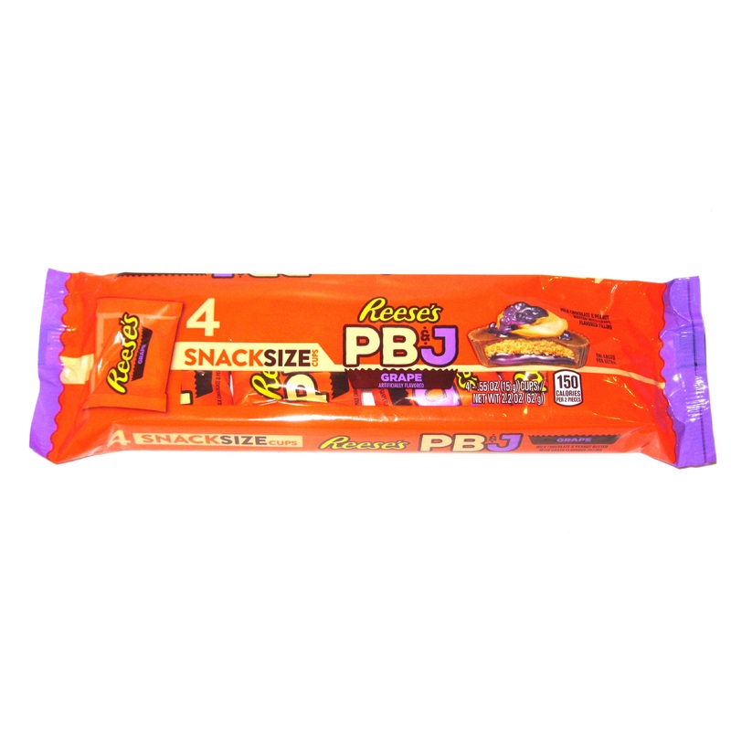 Reese’s Peanut Butter Cup Snack Size 4 PACK Grape Jelly 4 Pack