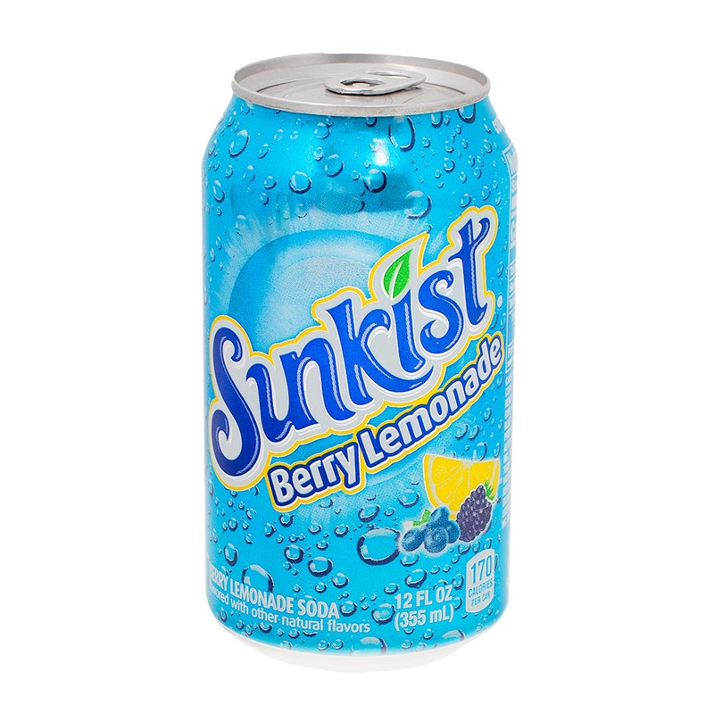 Sunkist Berry Lemonade Soda – 355mL