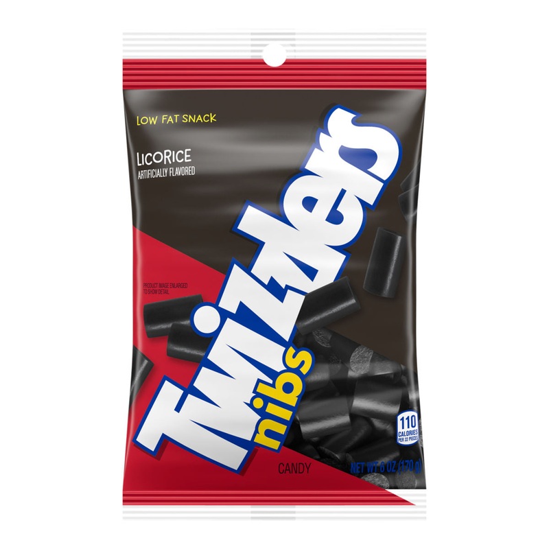 Twizzlers Licorice Nibs Black 6oz bag