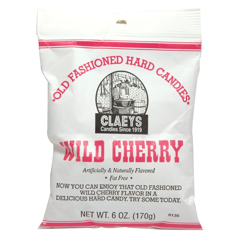 Claeys Old Fashioned Hard Candies – Wild Cherry 6oz X 24 Units