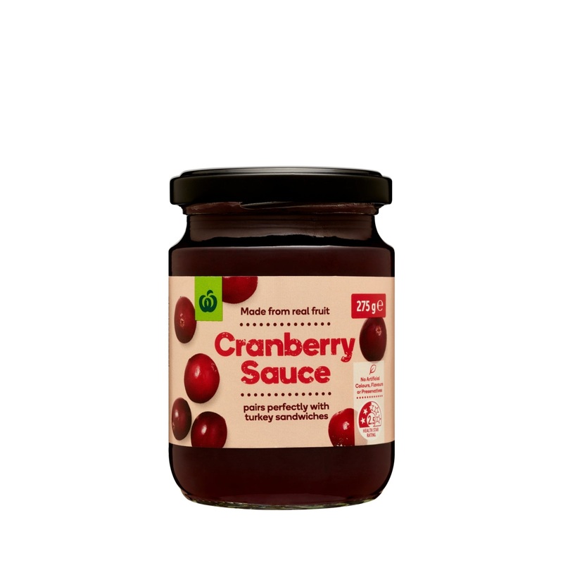 WOOLWORTHS CRANBERRY SAUCE 275G