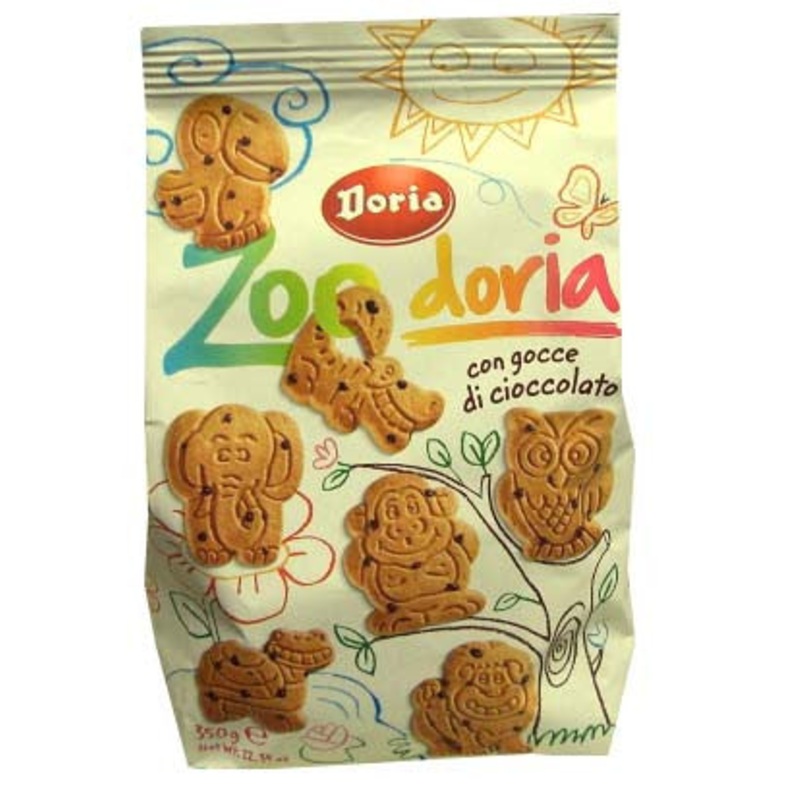 Zoo Doria Animal Shaped Shortbread Biscuits (Doria) 300g with Cocoa
