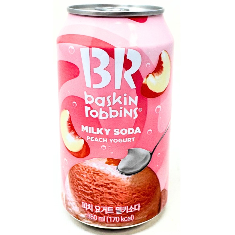Baskin Robbins Peach Yogurt Milky Soda (Korea) – 350mL