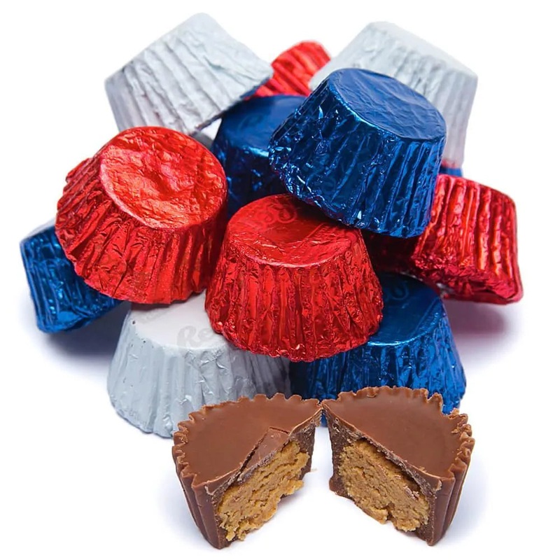 Reese’s Peanut Butter Cups Miniatures – USA Colors Assortment: 100-Piece Bag