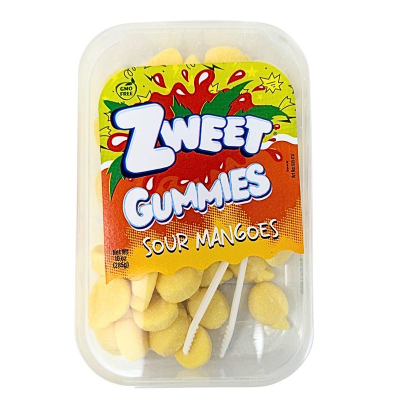 Zweet Gummies Sour Mangoes – 10oz